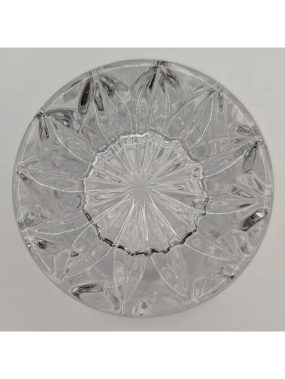 Vintage Lenox Full Lead Crystal Star Burst Bud Vase - 4